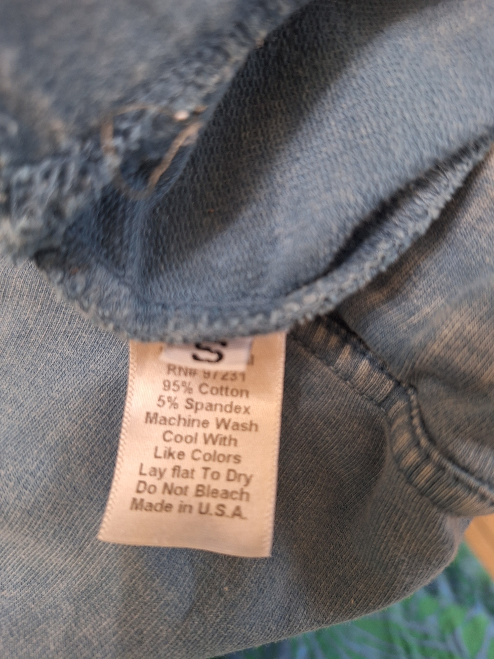 Wide Leg Cotton Blend  Raw Hem  Lounge Pants, Small - Picture 4 of 4